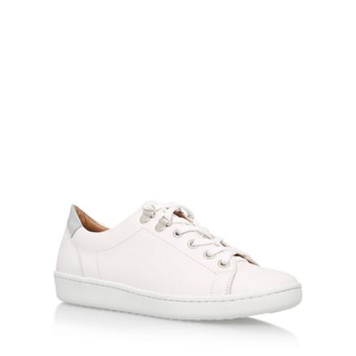 Carvela White 'Liquid' Flat Lace Up Sneakers